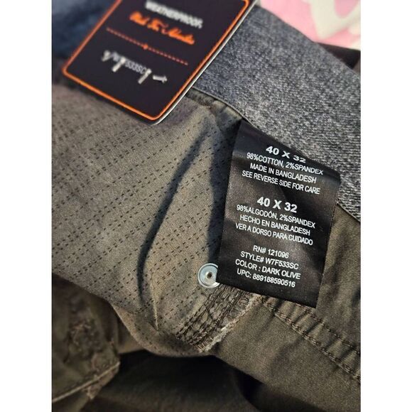 Weatherproof,  dark olive colored pants. Size 40X32. - Picture 4 of 4